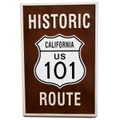 Wholesale - 16"x24" EMBSSD US 101 METAL WALL SIGN C/P 12, UPC: 651961786252